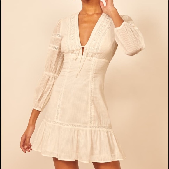 NWT Reformation Cecille Eyelet Dress - Picture 4 of 12